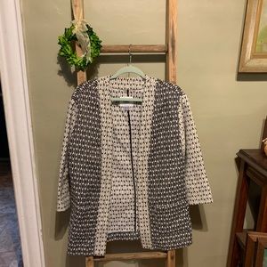 Deconstructed blazer With a geometric pattern